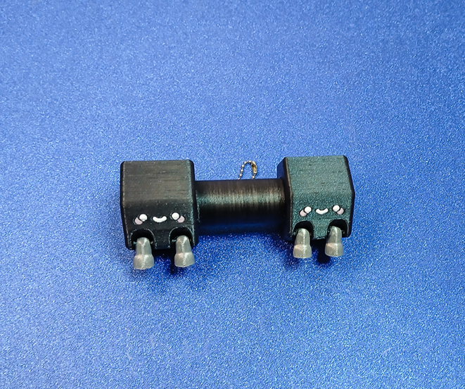 Flexi Kawaii Dumbbells Keychain