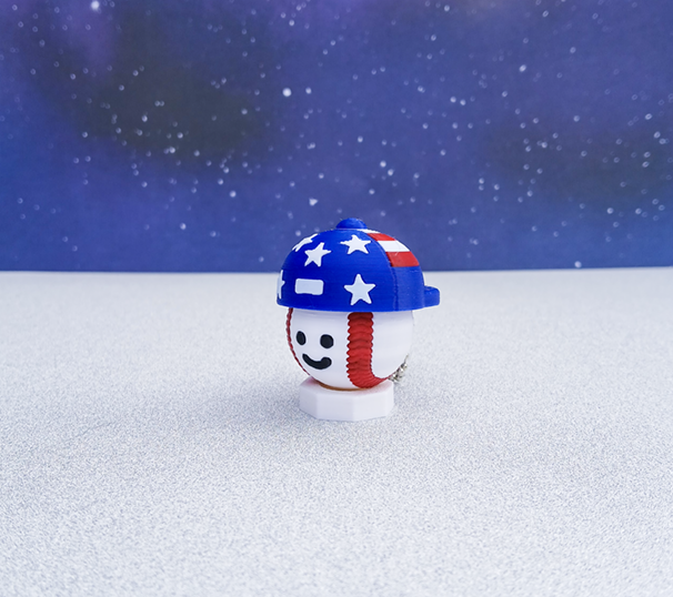 American Baseball Clicker Keychain