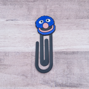 Blue Monster Jumbo Paperclip Bookmark