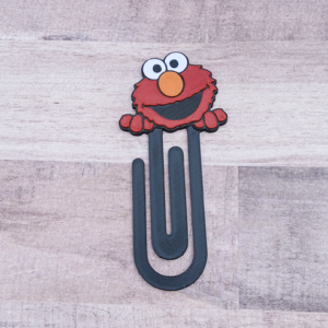 Happy Little Red Monster Jumbo Paperclip Bookmark