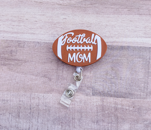 Football Mom Badge Reel