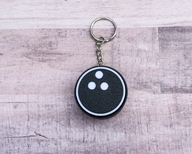 Bowling Ball Clicker Keychain
