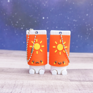 Flexi Sun Lotion Tube Clicker Keychain