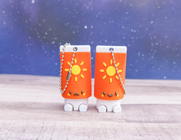 Flexi Sun Lotion Tube Clicker Keychain