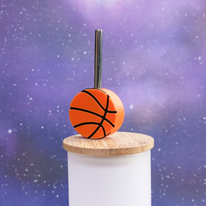 Basketball Straw Topper