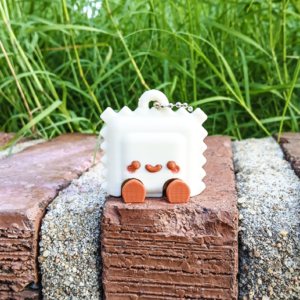 Articulated Kawaii Ravioli Keychain