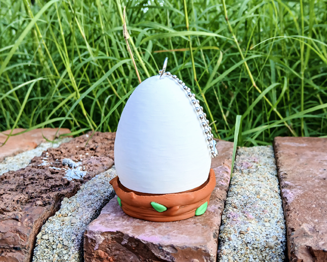 Eagle's Egg Container Keychain