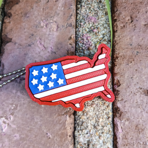 USA Stars & Stripes Clicker Keychain