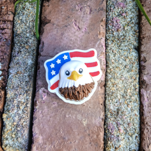 American Flag Bald Eagle Clicker