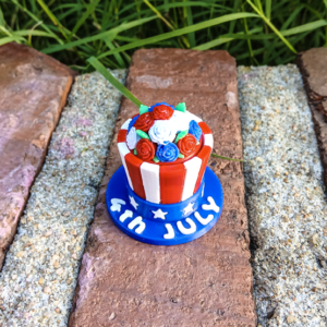 Patriotic Floral Hat Clicker