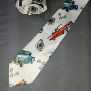 Custom Printed Car Necktie Mockup