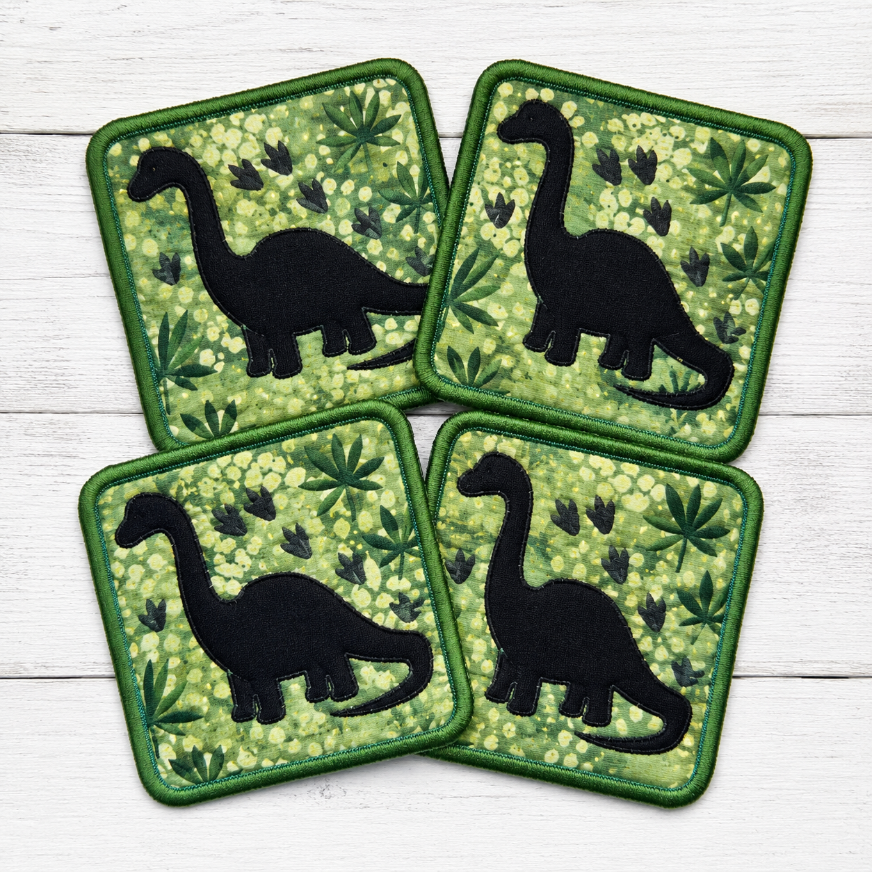 Applique Square Coasters