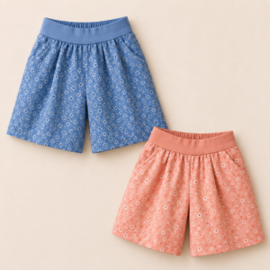 Custom Pixie Culotte Shorts Mockup