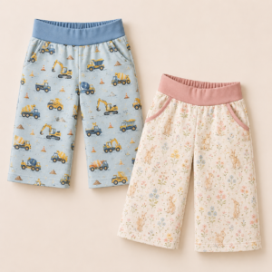Custom Baby Pixie Culotte Pants Mockup