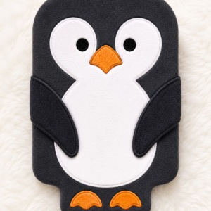 Penguin Hot Water Bottle Cover Mockup