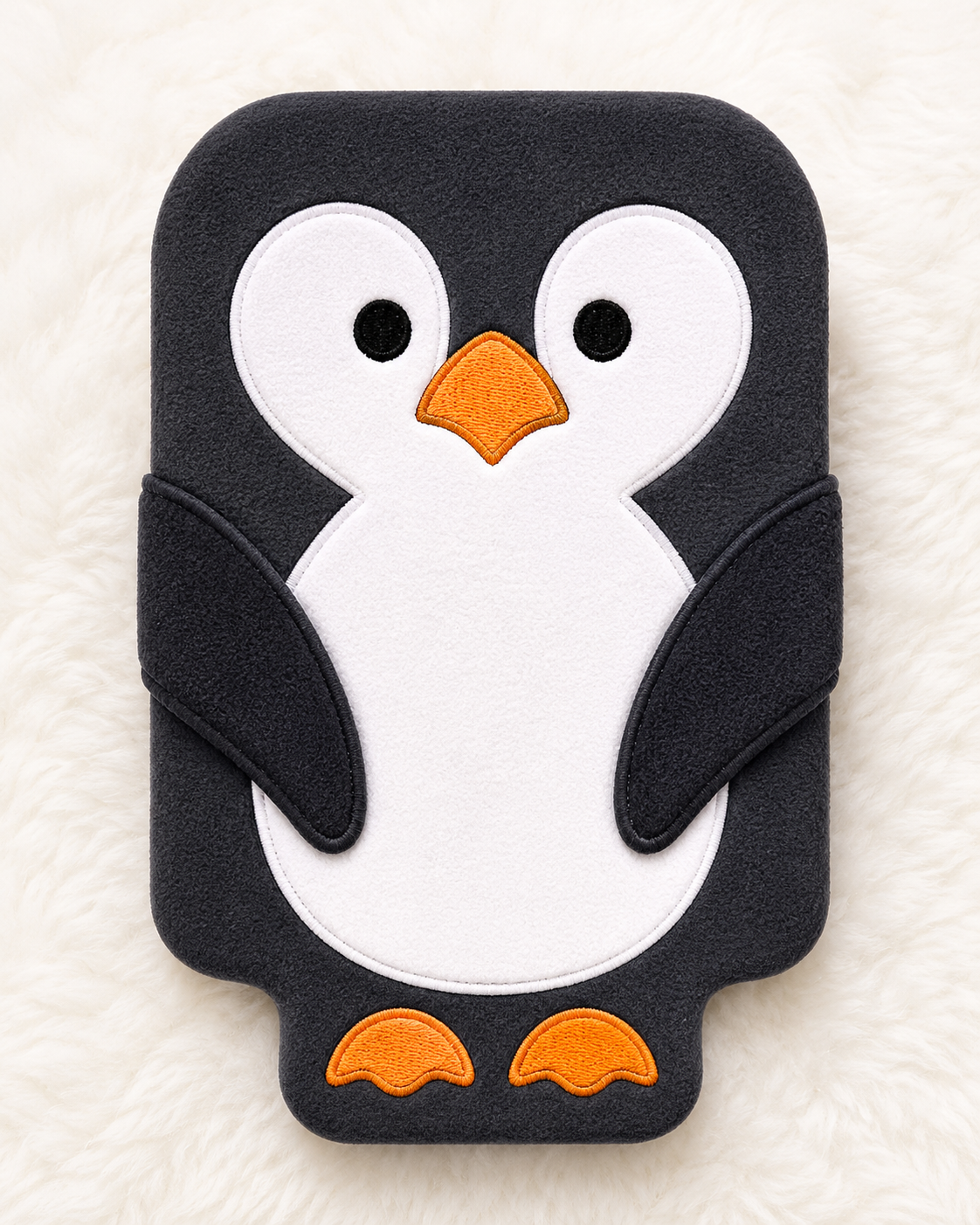 Penguin Hot Water Bottle Cover Mockup