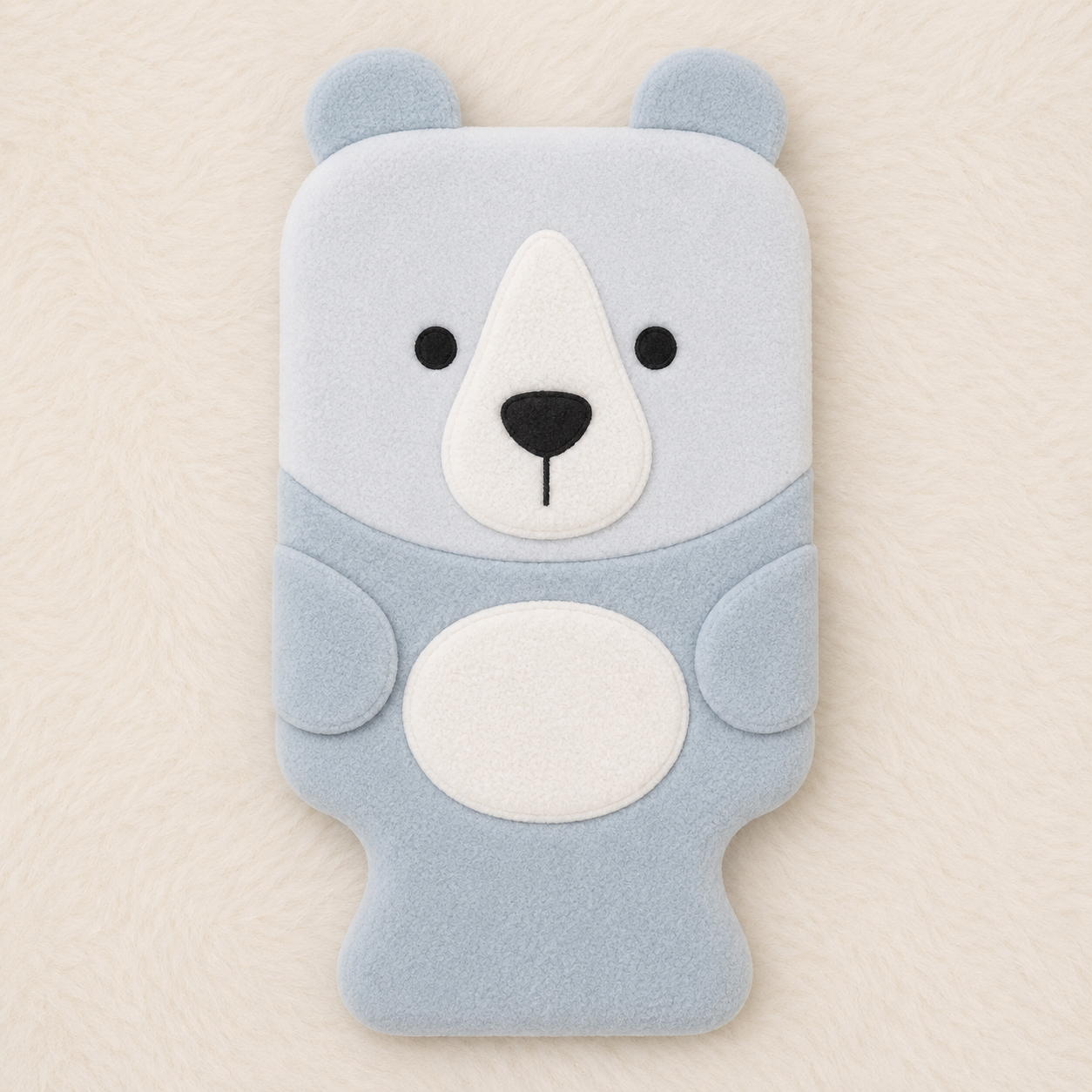 Polar Bear Hot Water Bottle Cover Mockup