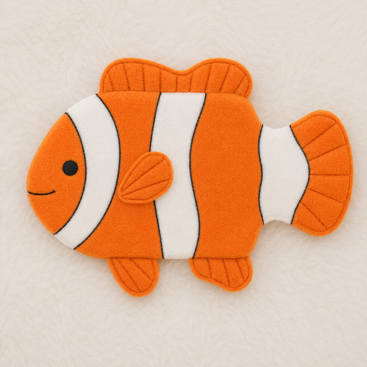 Clownfish Hot Water Bottle Cover Mockup