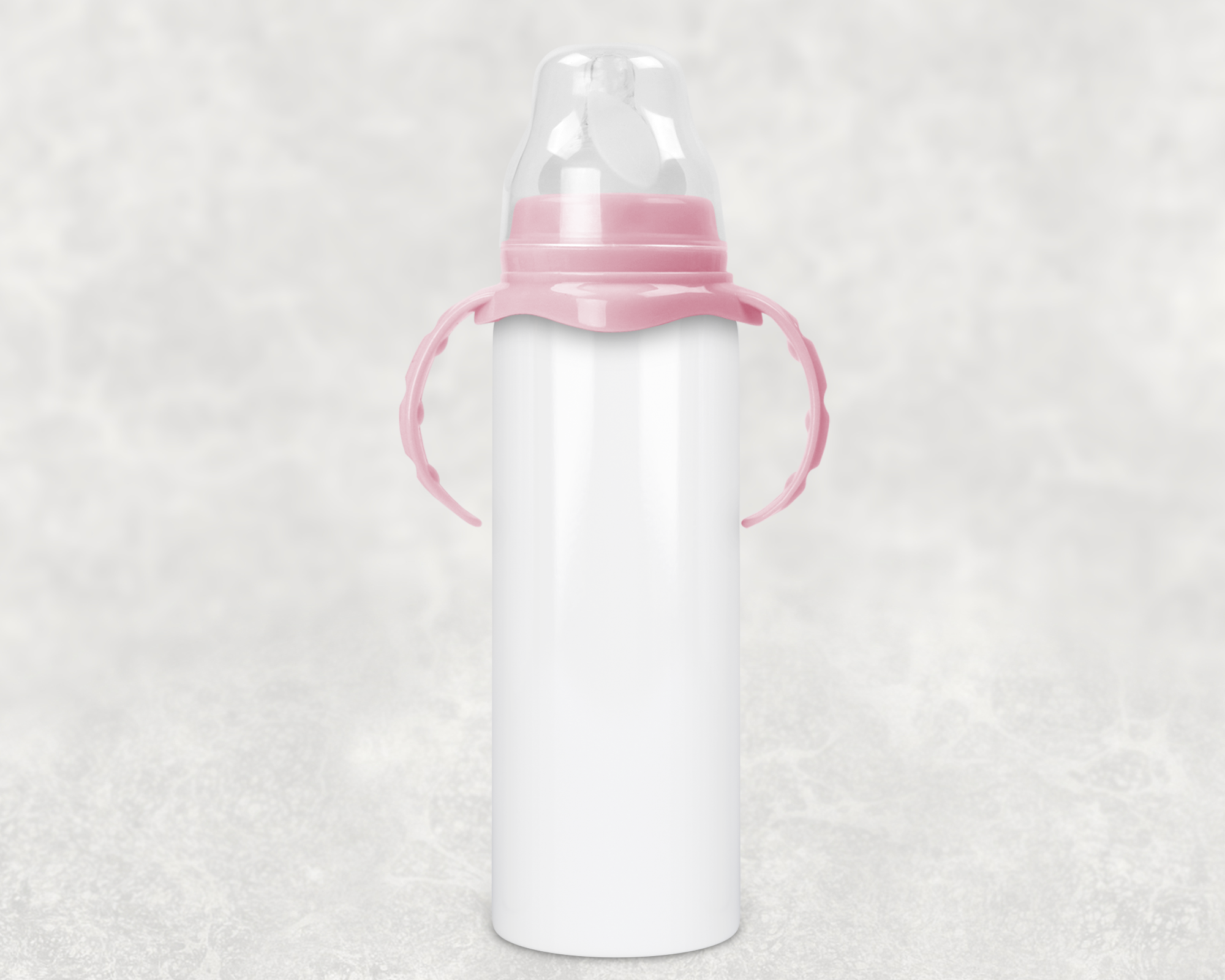 Custom Printed Baby Bottle- pink