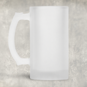 Custom Printed Frosted Beer Mug Mockup