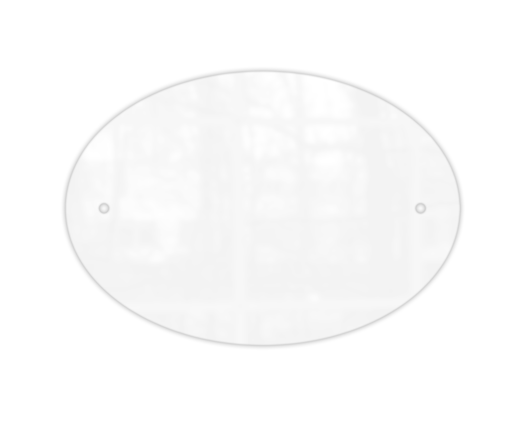 Custom Printed Oval Door Sign