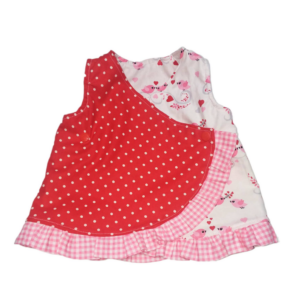 Custom Reversible Petal Wrap Tunic- Baby