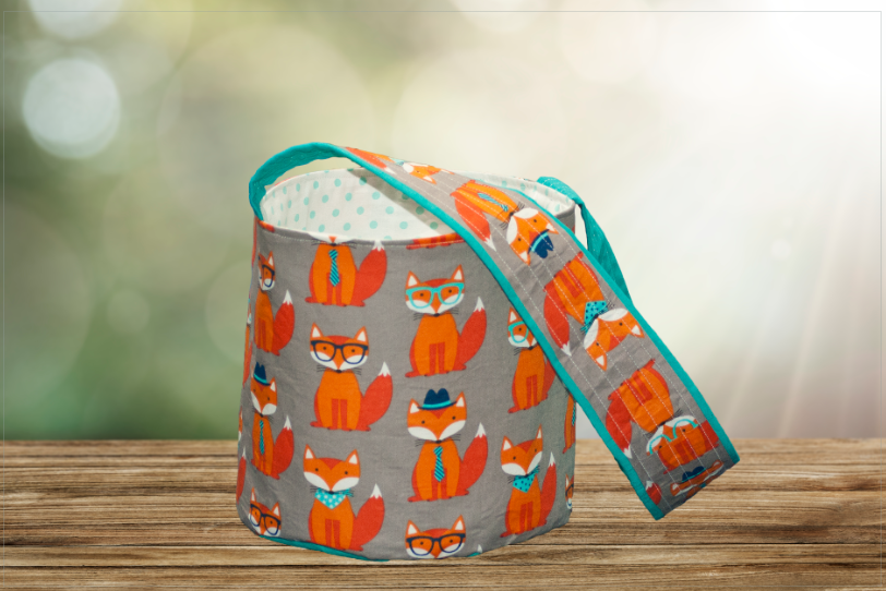 Custom Fabric Bucket-style Basket