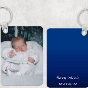Custom Printed Rectangle MDF Keychain