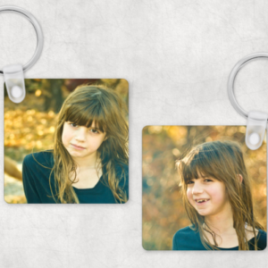 Custom Printed Square MDF Keychain