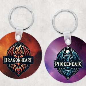 Custom Printed Round Keychain