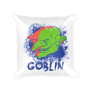 Goblin Throw Pillow Cover Mockup