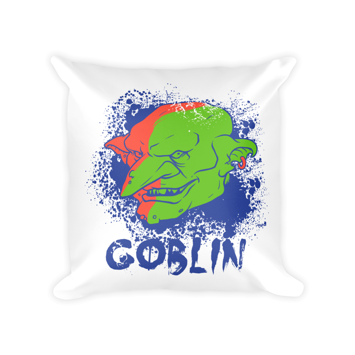 Goblin Throw Pillow Cover Mockup