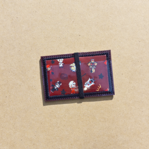Appliqued Single Pocket Card Holder