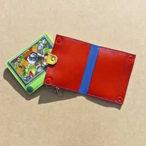 Applique Double Snap Wallet