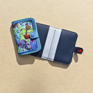 Appliqued Round Corner Snap Wallet