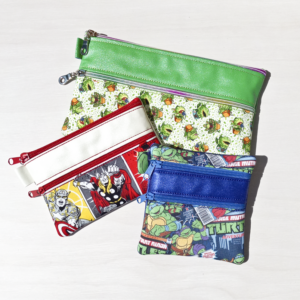 Custom Wide Double Zip Bag