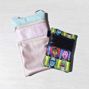 Custom Tall Double Zipper Bag