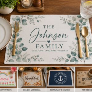 Custom Printed Fabric Placemat