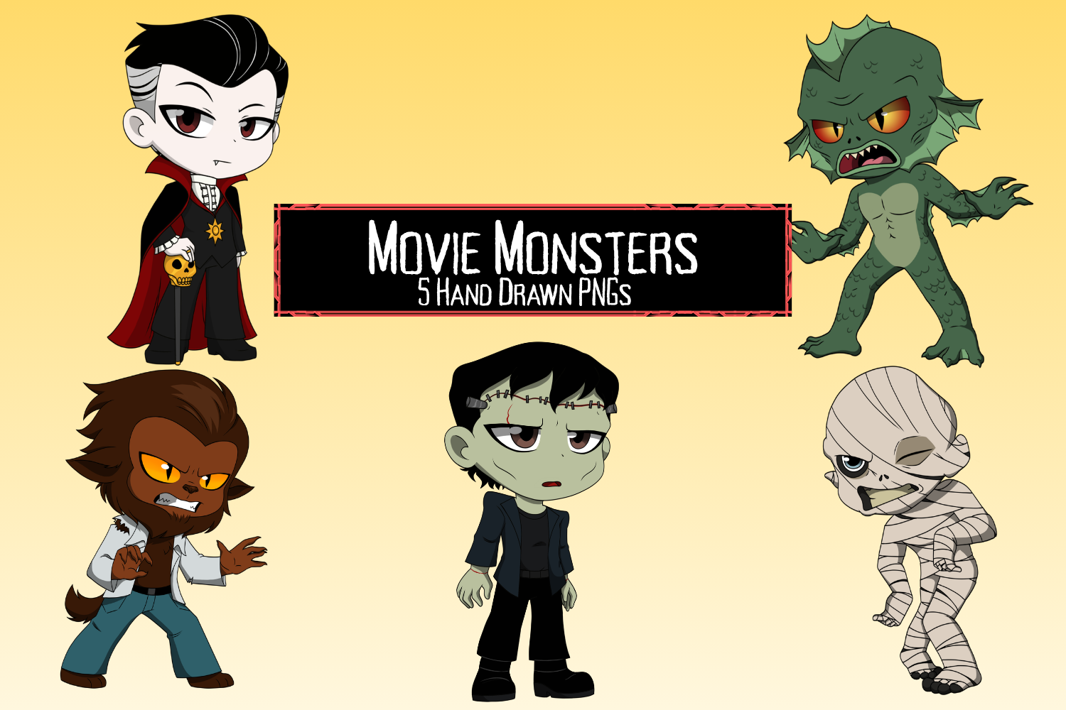 Movie Monsters Clip Art