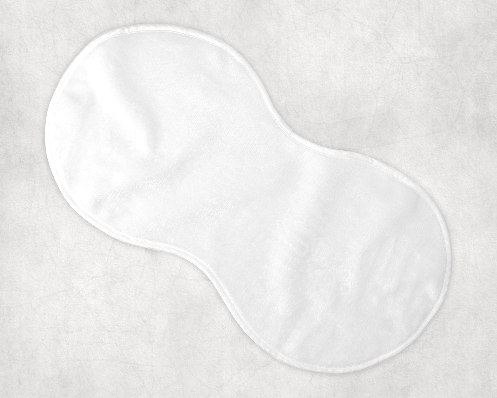 Custom Printed Peanut Shaped Burp Cloth