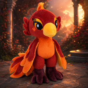 Phoenix Plush Doll Mockup
