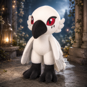 Anthro Bird Plush Doll Mockup