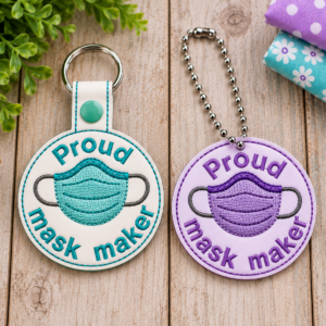 Proud Mask Maker Key Fob/ Dangle Mockup