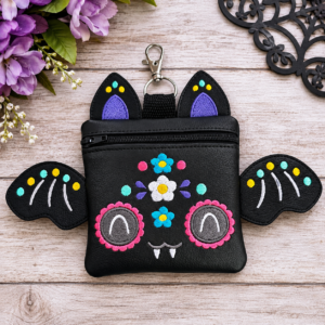 Sugar Bat Zipper Pouch Mockup